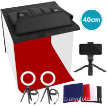 40x40x40sm Khemah Peti Cahaya Portable Led Softbox